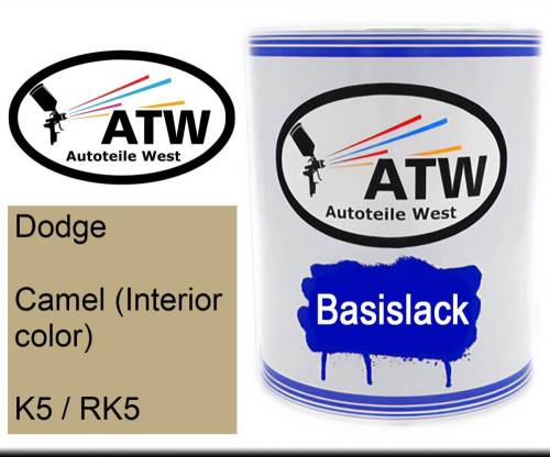 Dodge, Camel (Interior color), K5 / RK5: 1L Lackdose, von ATW Autoteile West.